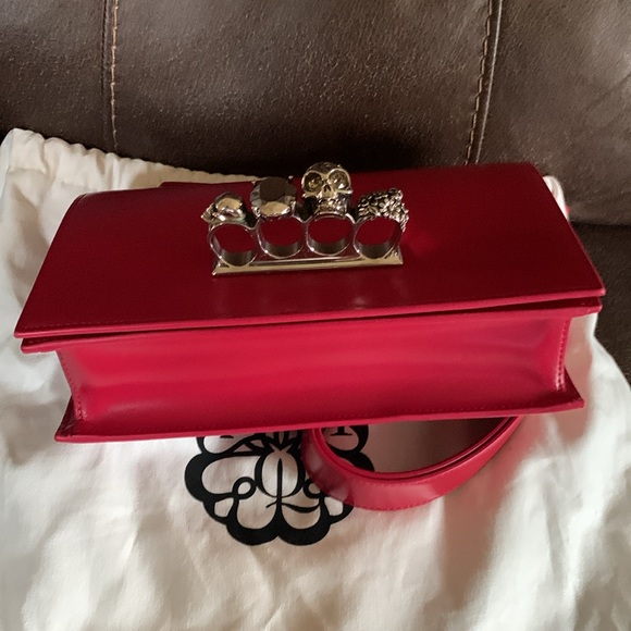 Alexander McQueen Mini The Biker Jeweled Satchel Leather - Picture 13 of 16